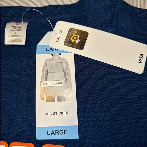 NWT NFL Denver Broncos Women’s Large Lounge Sweater Soft Cozy Football Merch - Picture 4 of 8